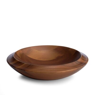 Serveware Nambé Serving Bowls | Skye Wood Centerpiece Bowl