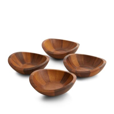 Serveware Nambé Salad Bowls | Braid Salad Bowls (Set Of 4)