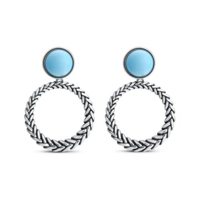 Jewelry Nambé Earrings | Marina Luxe Silver Loop Earrings