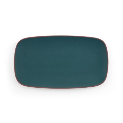 Serveware Nambé Trays & Platters | Taos Soft Rectangular Platter Jade