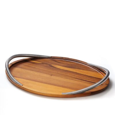 Serveware Nambé Trays & Platters | Braid Serving Tray – 19In.