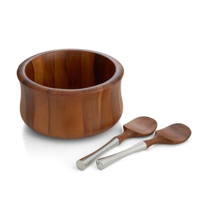 Serveware Nambé Salad Bowls | Nara Salad Bowl W/ Servers