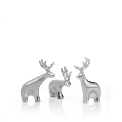 Decor Nambé  | Miniature Blitzen Reindeer Set