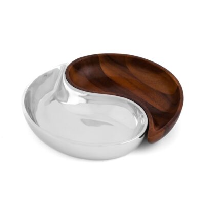 Serveware Nambé Trays & Platters | Yin Yang Divided Server