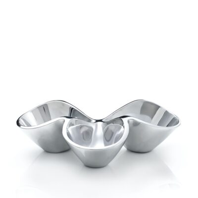 Serveware Nambé Condiment And Nut | Bella Triple Condiment Server