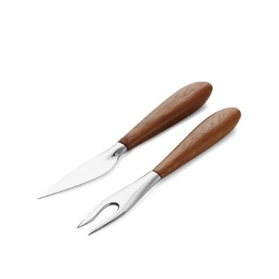 Kitchen Nambé  | Curvo Cheese Set – Cheese Knife And Fork