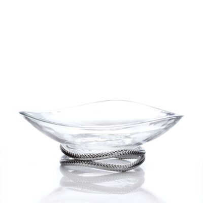 Serveware Nambé Glass Bowls | Braid Centerpiece Bowl