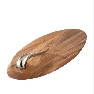 Serveware Nambé Cheese Boards | Swoop Cheese Board W/ Knife