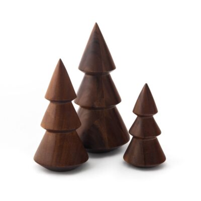 Decor Nambé  | Wooden Tree Trio