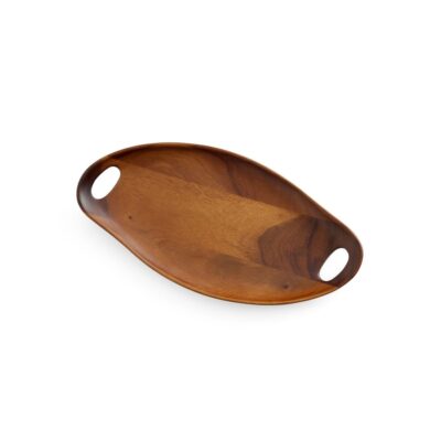 Serveware Nambé Trays & Platters | Portables Acacia Wood Tray – 18In.