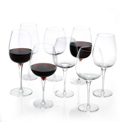 Dining Nambé Stemware | The Red Wine Enthusiast Bundle (8 Pieces)