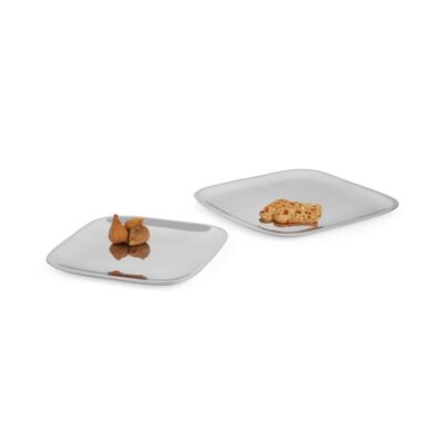 Serveware Nambé Nambe Alloy Bowls | Square Platter 2-Piece Gift Set