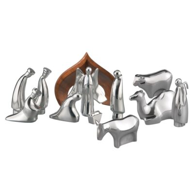 Decor Nambé  | 12-Piece Nativity Set With Storage Box