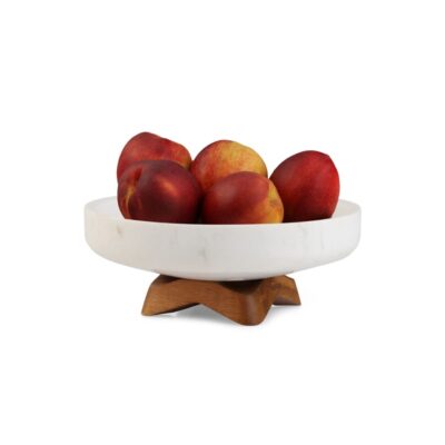 Serveware Nambé Serving Bowls | Chevron Fruit Bowl