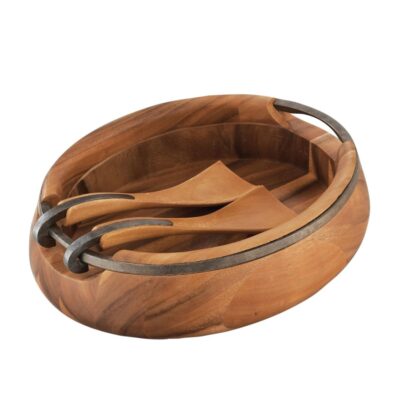 Serveware Nambé Salad Bowls | Anvil Salad Bowl W/ Servers